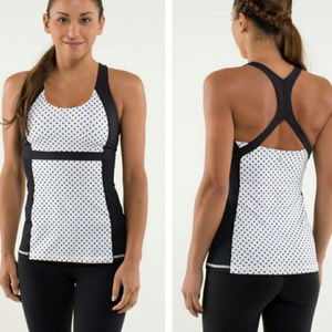 LULULEMON FAST TRACK MOD DOT TANK TOP ~ 10 ~